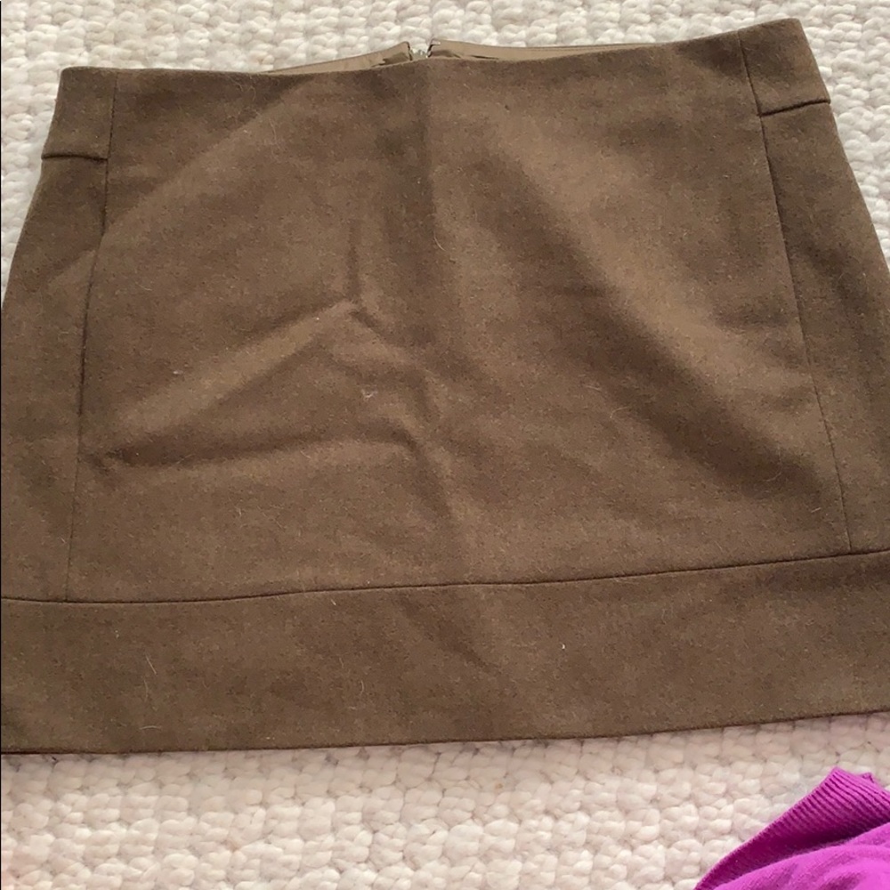 JCrew wool mini skirt
